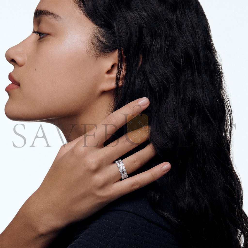 l**is V*t*n tumbler white gold and diamond ring q0l10a